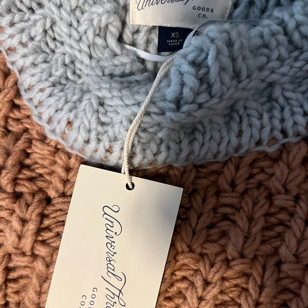 Knit sweater from good threads